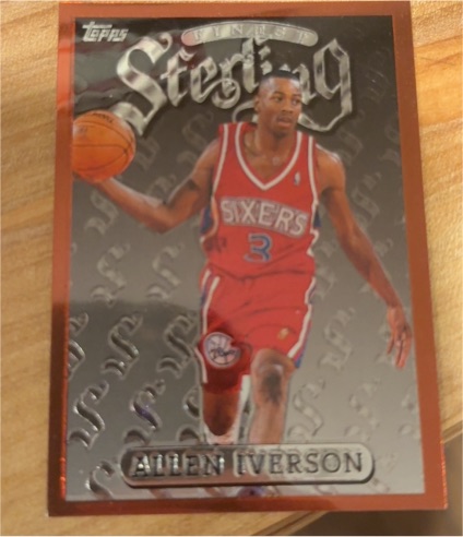 1996-97 Topps Finest Sterling #240 Allen Iverson — front