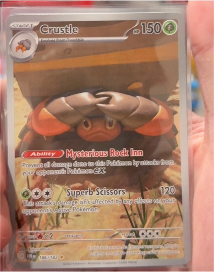 2025 Pokémon SV Destined Rivals #186 Crustle — front