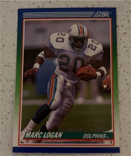1990 Score #336 Marc Logan — front