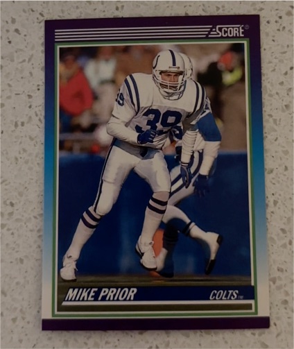 1990 Score #468 Mike Prior — front