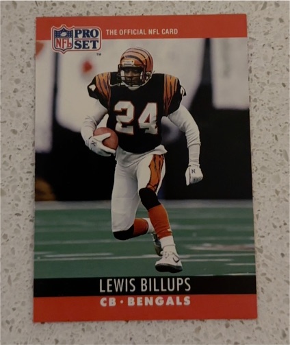 1990 Pro Set #60 Lewis Billups — front