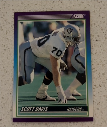 1990 Score #488 Scott Davis — front