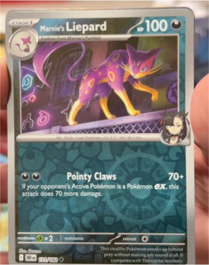 2023 Pokémon Scarlet & Violet Destined Rivals #131 Marnie's Liepard — front
