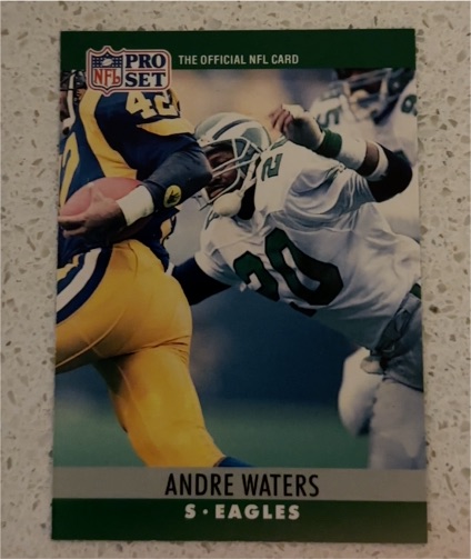 1990 Pro Set #251 Andre Waters Philadelphia Eagles — front