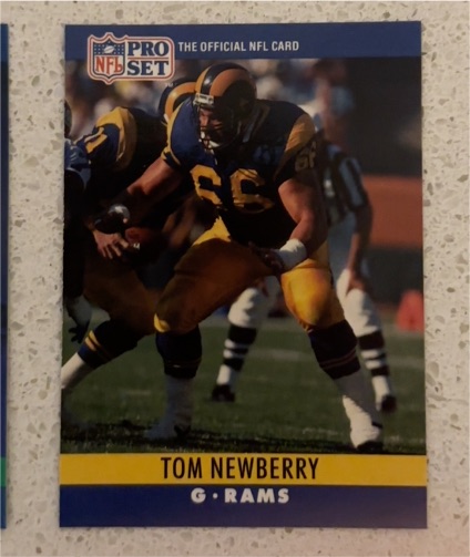 1990 Pro Set #170 Tom Newberry — front