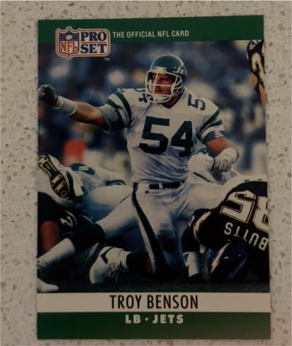1990 Pro Set #233 Troy Benson — front