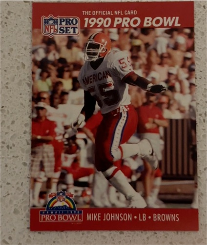 1990 Pro Set #347 Mike Johnson — front