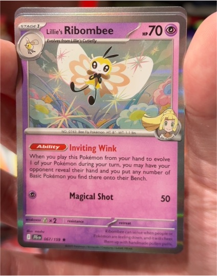 2023 Pokemon Journey Together #067 Lillie's Ribombee — front