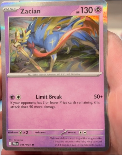 2021 Pokémon PFL Phantasmal Flames #045 Zacian — front