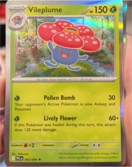 2025 Pokémon Phantasmal Flames #003 Vileplume — front