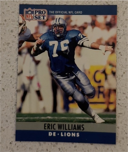 1990 Pro Set #105 Eric Williams — front