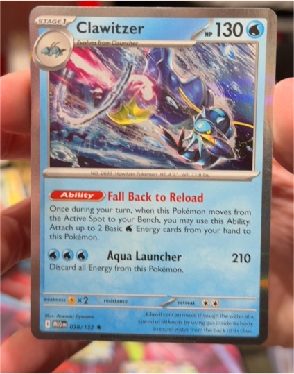 2013 Pokémon Mega Evolution #038 Clawitzer — front