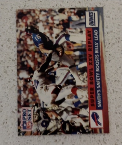 1991 Pro Set #47b Bruce Smith Smith's Safety Boosts Bills' Lead — front