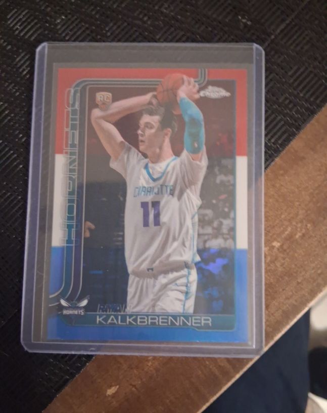 2025 Topps Chrome Red White Blue Insert #284 Ryan Kalkbrenner — front