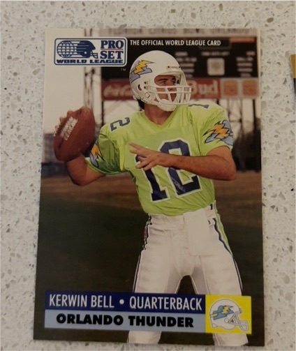 1991 Pro Set #22 Kerwin Bell Orlando Thunder — front