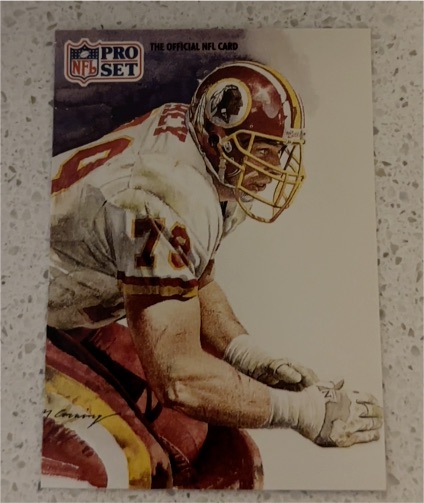 1991 Pro Set #381 Jim Lachey Washington Redskins — front