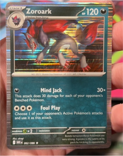 2025 Pokémon Scarlet & Violet #62 Zoroark — front