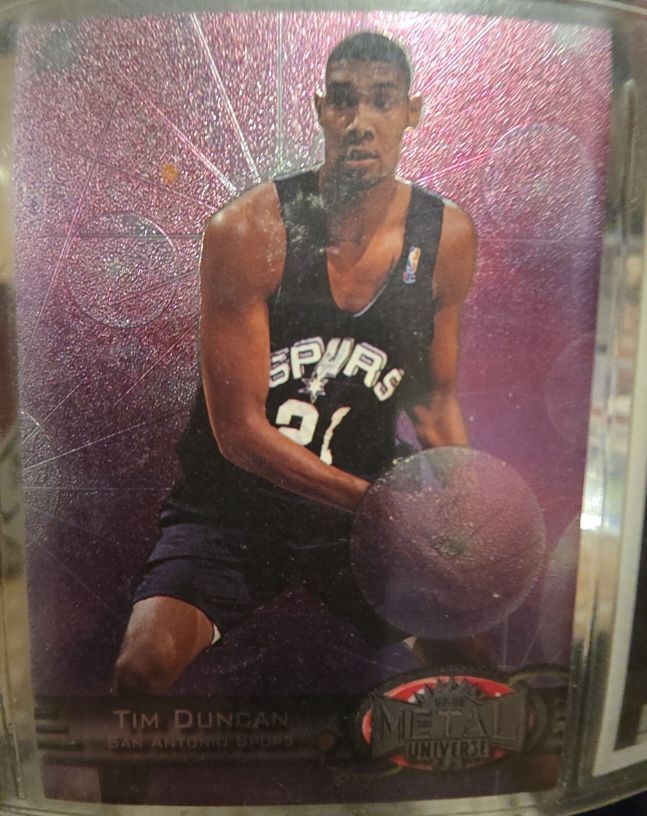 1997-98 SkyBox Metal Universe #66 Tim Duncan — front