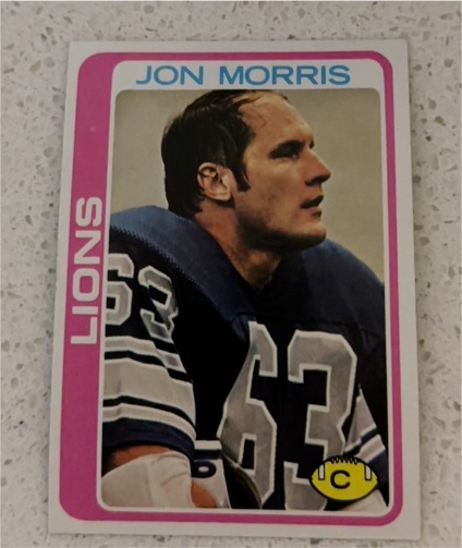 1978 Topps #284 Jon Morris Detroit Lions — front