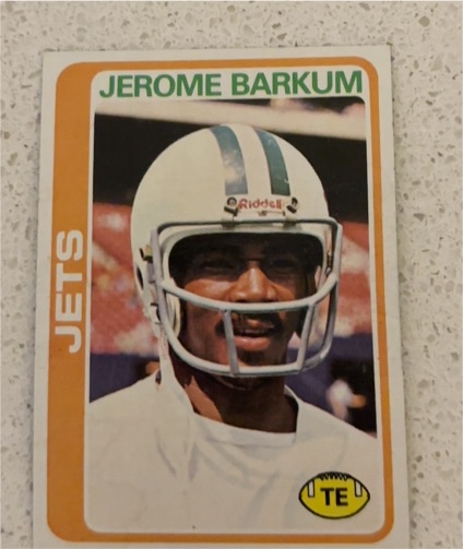 1978 Topps #442 Jerome Barkum New York Jets — front