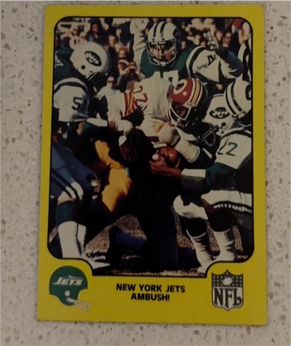 1978 Fleer Team Action #38 Ambush! New York Jets Burgess Owens — front
