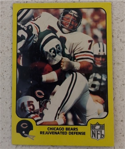 1978 Fleer Team Action #8 Rejuvenated Defense Chicago Bears — front