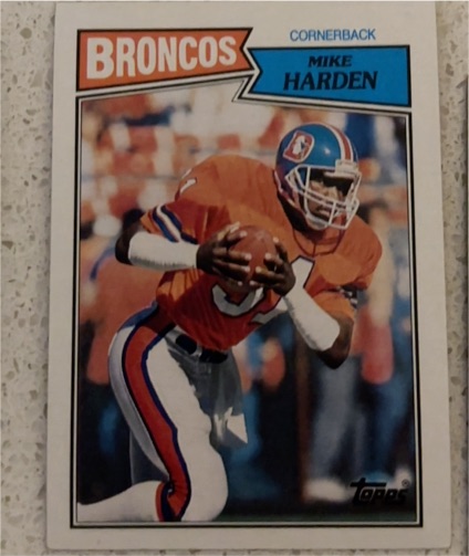 1987 Topps #41 Mike Harden Denver Broncos — front