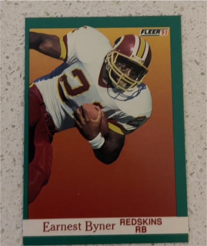 1991 Fleer #383 Earnest Byner — front