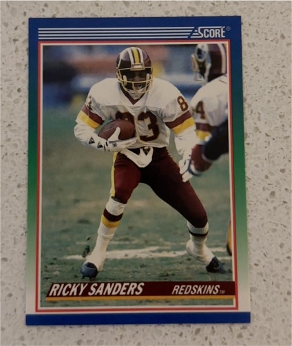 1990 Score #389 Ricky Sanders — front