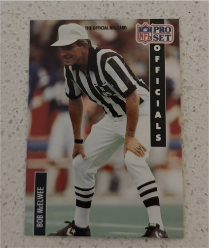 1991 Pro Set #366 Bob McElwee Officials — front