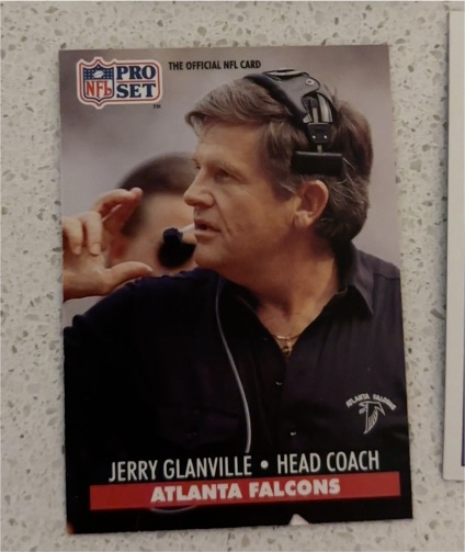 1991 Pro Set #99 Jerry Glanville Atlanta Falcons — front