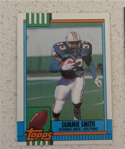 1990 Topps #319 Sammie Smith — front