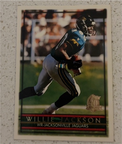 1996 Topps #396 Willie Jackson Jacksonville Jaguars — front