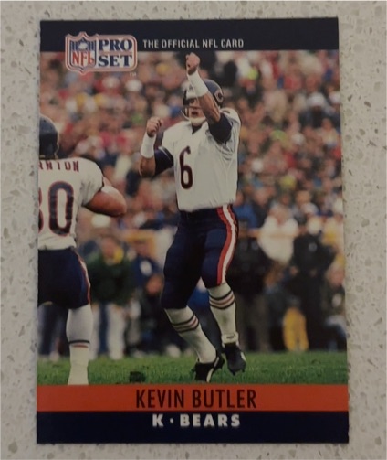 1990 Pro Set #50 Kevin Butler — front