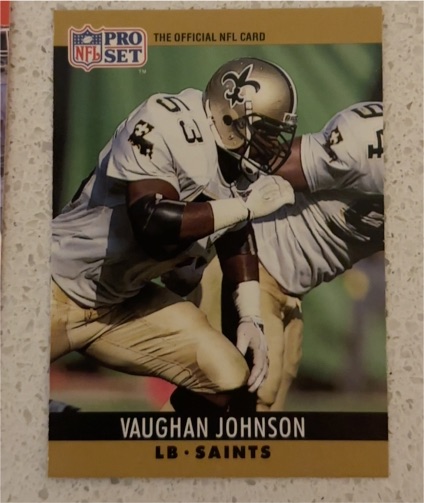 1990 Pro Set #215 Vaughan Johnson — front