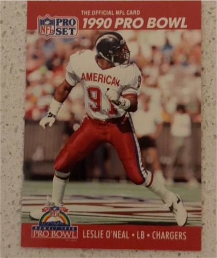 1990 Pro Set #364 Leslie O'Neal — front