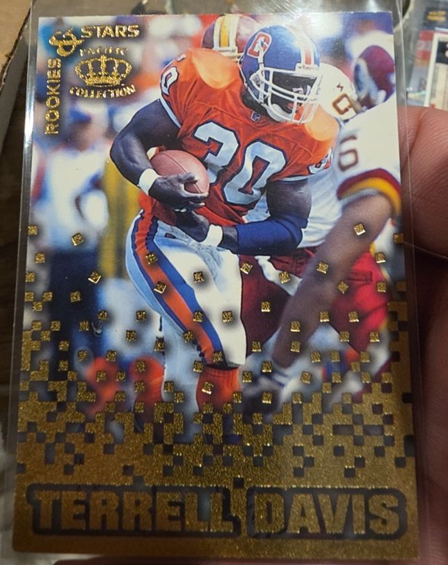 1995 Pacific Crown Collection Rookies & Stars #RS-12 Terrell Davis — front