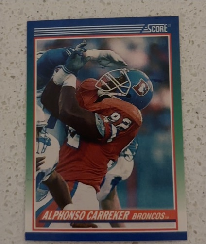 1990 Score #419 Alphonso Carreker Denver Broncos — front