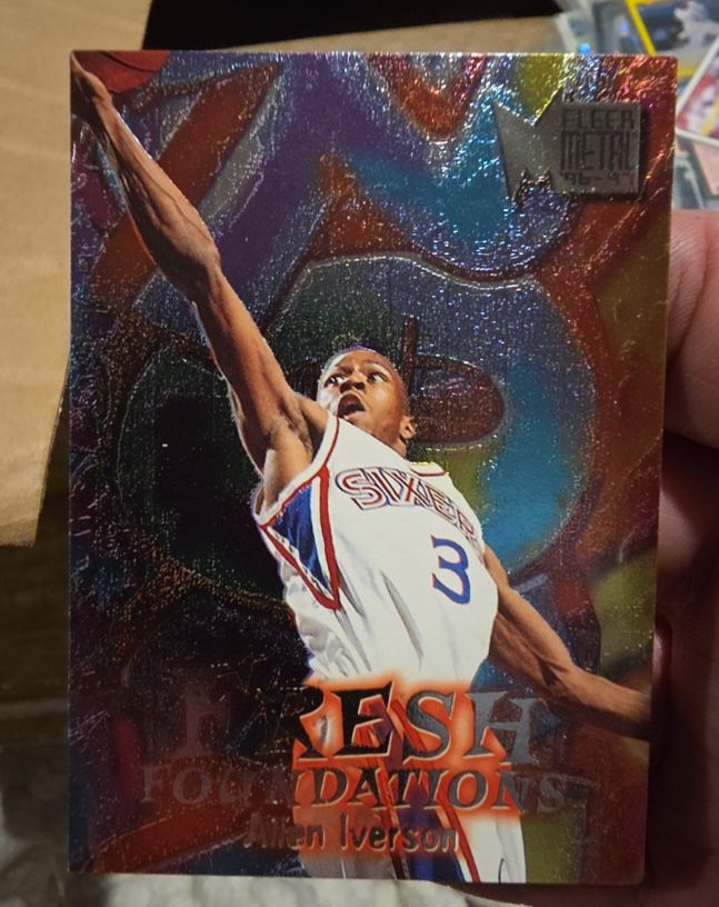 1996-97 Fleer Metal #236 Allen Iverson Fresh Foundations — front
