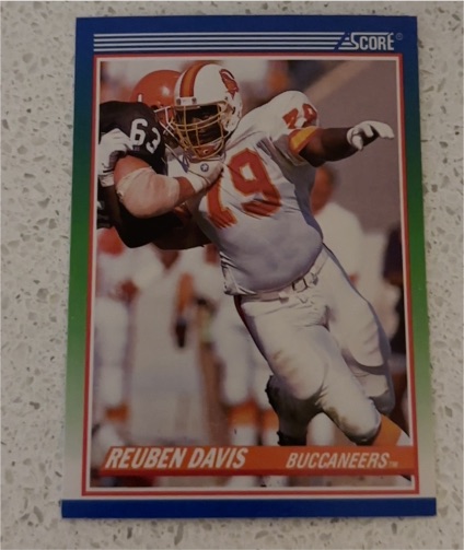 1990 Score #356 Reuben Davis — front