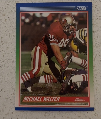1990 Score #335 Michael Walter — front