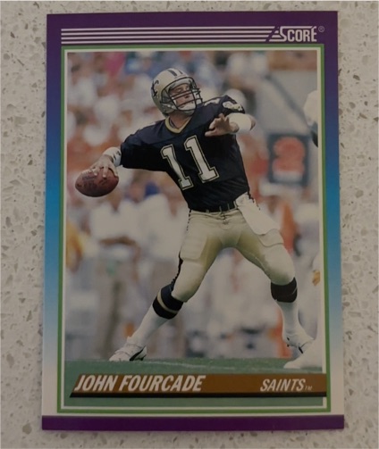 1990 Score #486 John Fourcade — front