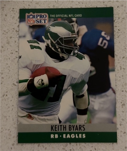 1990 Pro Set #245 Keith Byars — front
