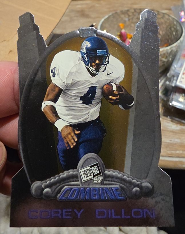 1997 Press Pass Combine Die-Cut #41 Corey Dillon — front