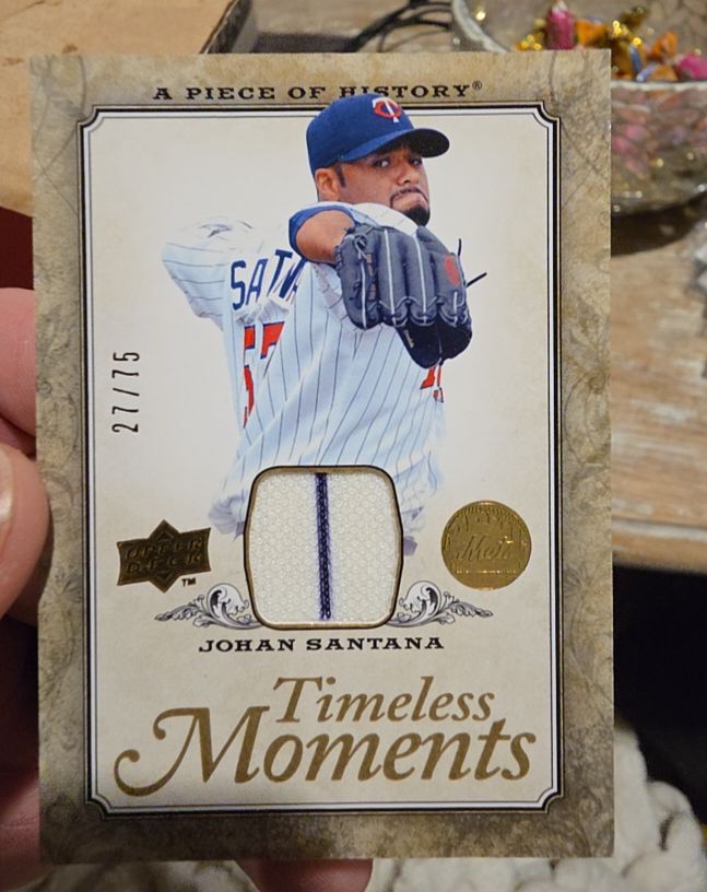 2008 Upper Deck A Piece of History #TM-33 Johan Santana — front
