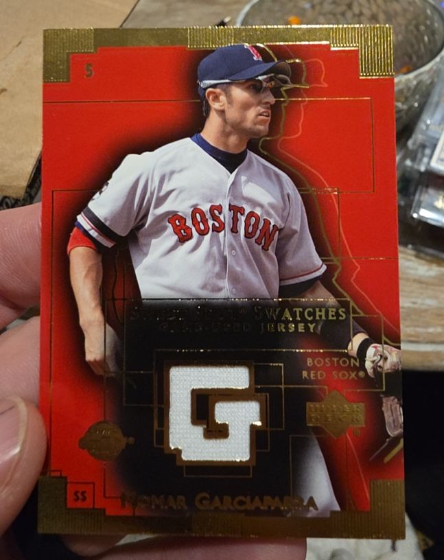 2003 Upper Deck Sweet Spot Swatches #NG1 Nomar Garciaparra — front