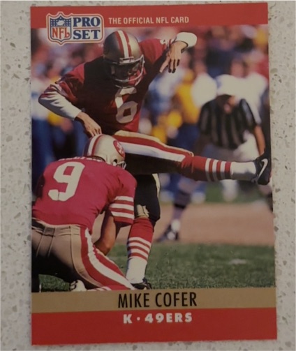 1990 Pro Set #286 Mike Cofer — front