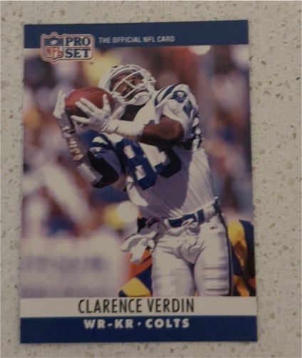 1990 Pro Set #137 Clarence Verdin — front