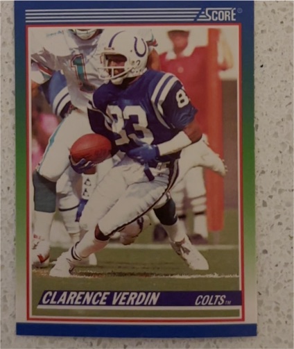 1990 Score #371 Clarence Verdin — front