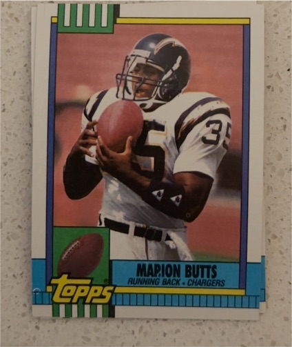 1990 Topps #383 Marion Butts — front